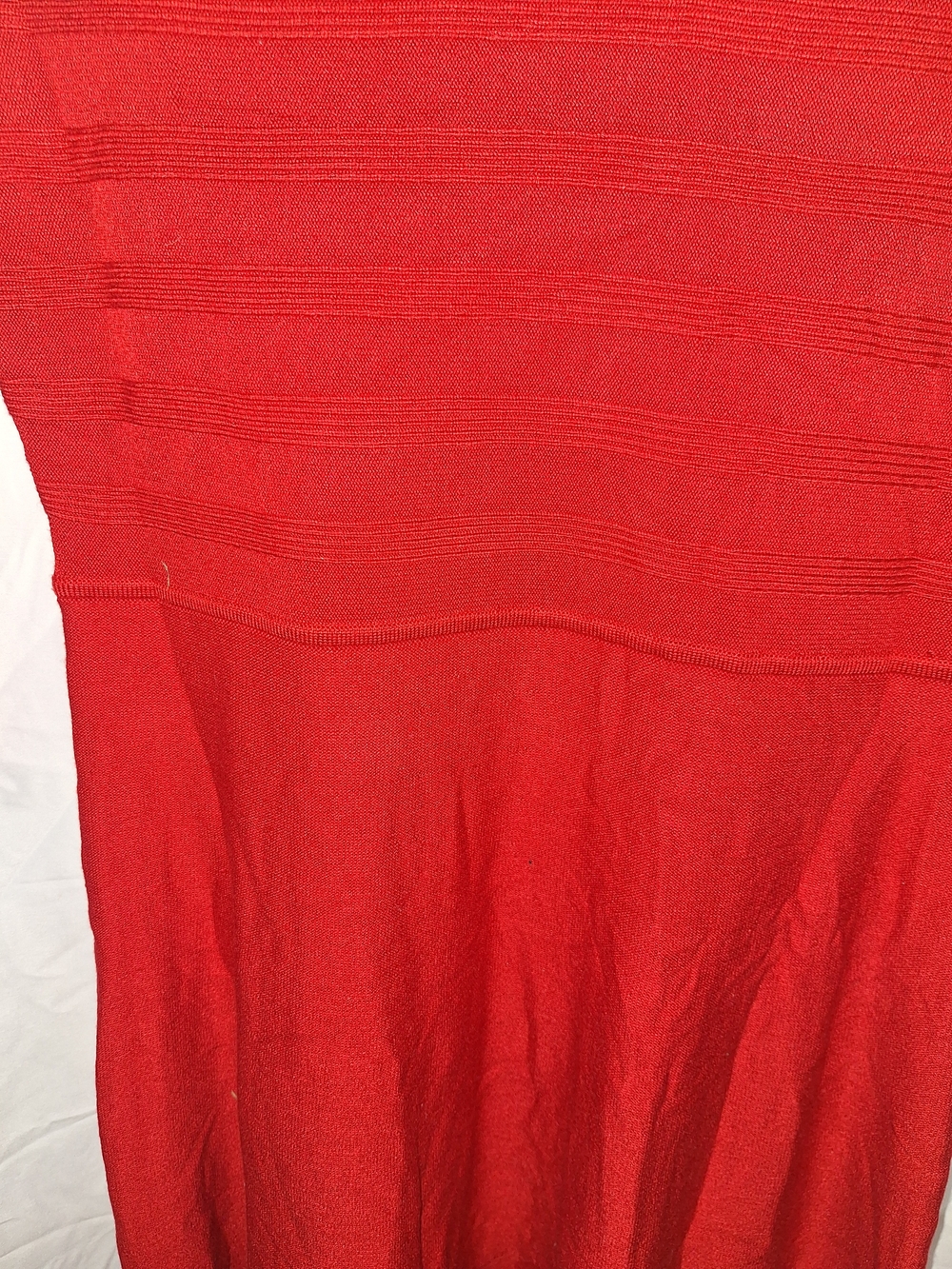 JH Collectibles Red Long-Sleeve Fit-and-Flare Knit Dress - Picture 5 of 7